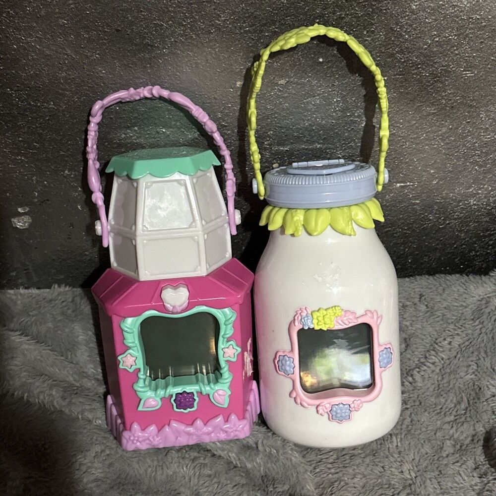 Lot 2 - Got2Glow Fairy Pet Finder Electronic Game TESTED Interactive Virtual Jar